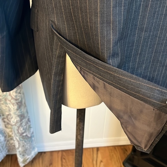 ERMENEGILDO ZEGNA 💯 WOOL BLAZER SZ L-XL - Picture 5 of 14